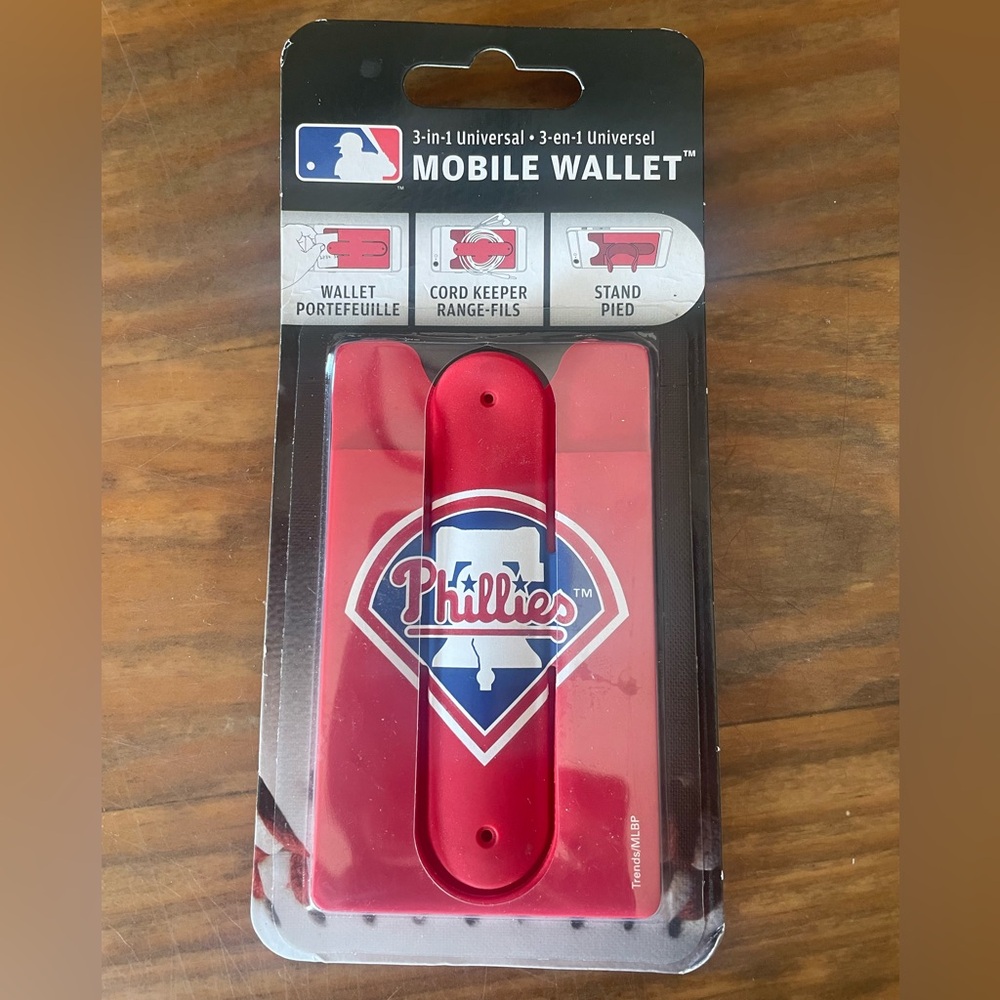 MLB Phillies Red Mobile Wallet